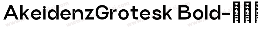 AkeidenzGrotesk Bold字体转换